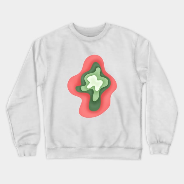 abstract geometrical waves , extra artistic design Crewneck Sweatshirt by mouriss